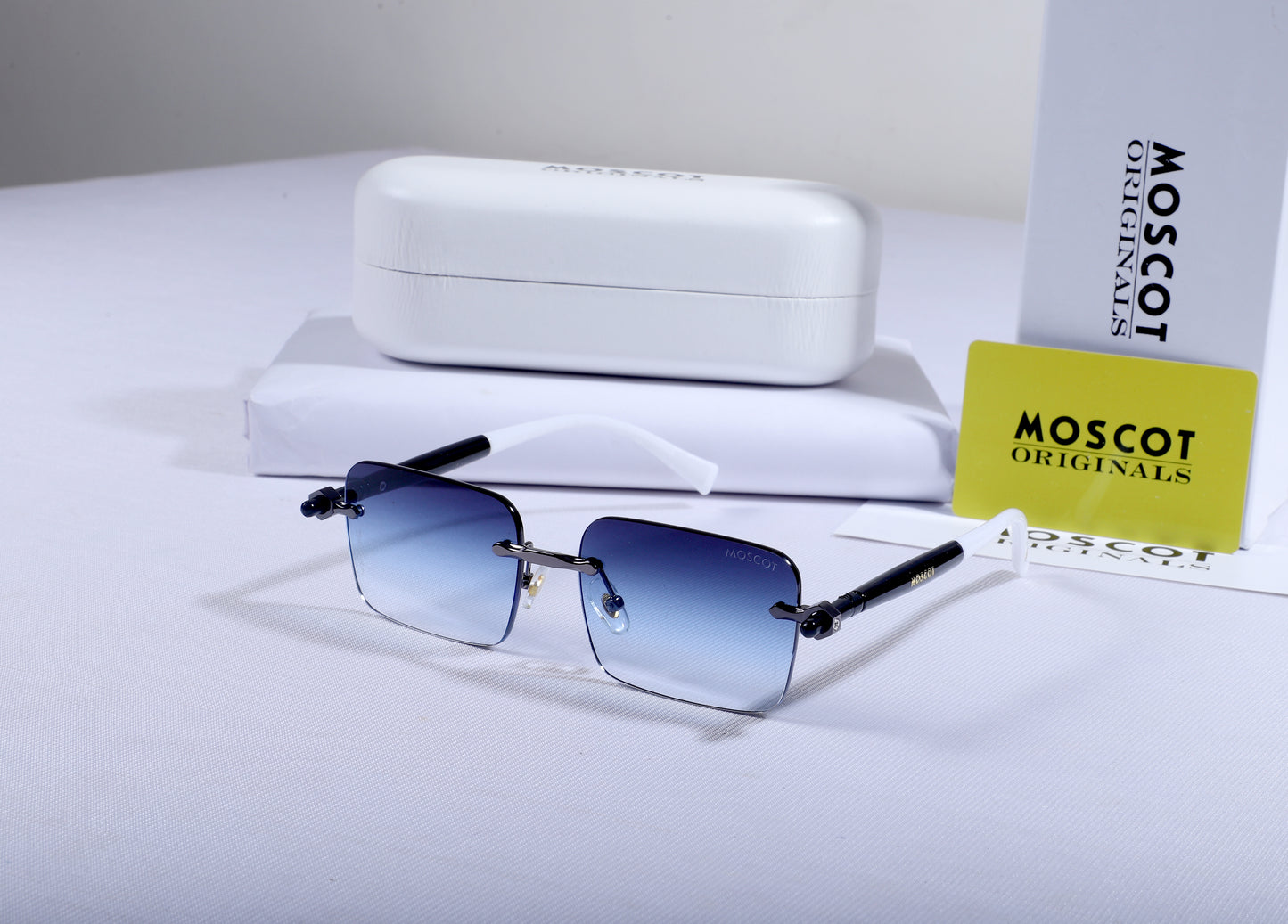 MOSCOT ORIGINALS Ethereal Aqua Luxe Square Sunglasses