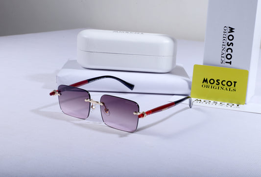 MOSCOT ORIGINALS Tranquil Amethyst Vintage Square Sunglasses with Gradient Lenses