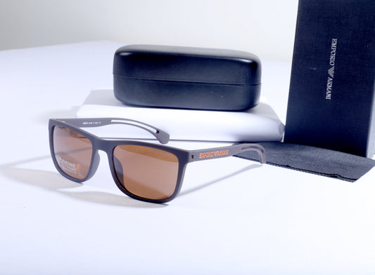 RACKS Embered Clay Premium Frame Sunglasses with Elegant Case
