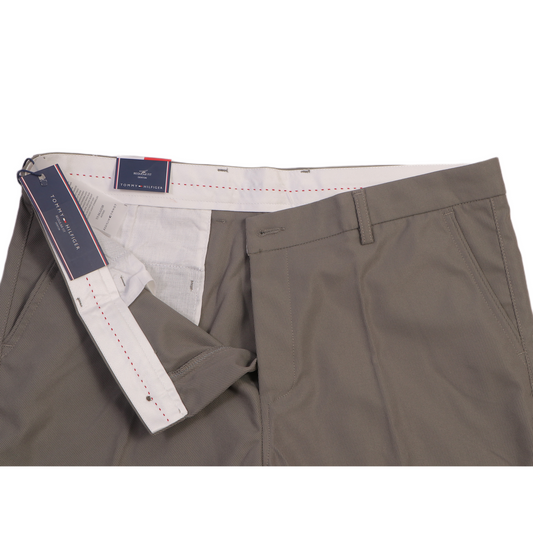 TOMMY HILFIGER Radiant Sable Umber Tailored Fit Stretch Chino Pants