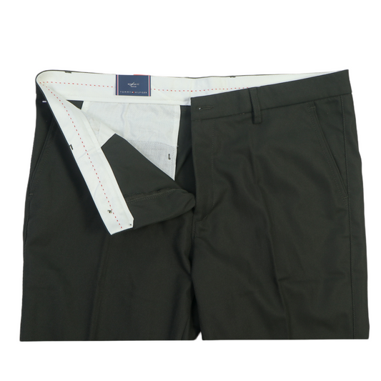 TOMMY HILFIGER Prismatic Juniper Smoke Tailored Fit Stretch Chino Pants