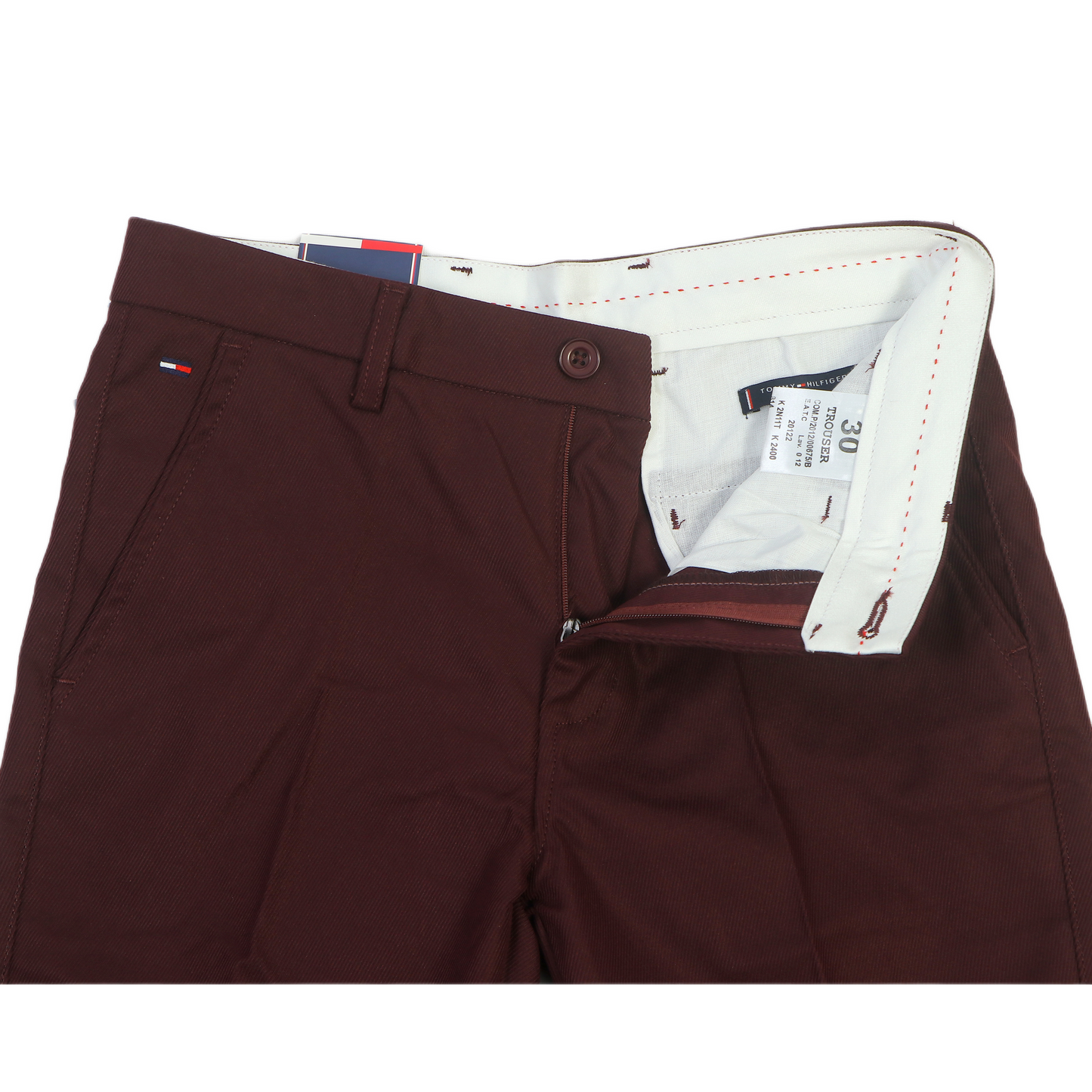 TOMMY HILFIGER Prismatic Sable Umber Tailored Fit Chino Trousers