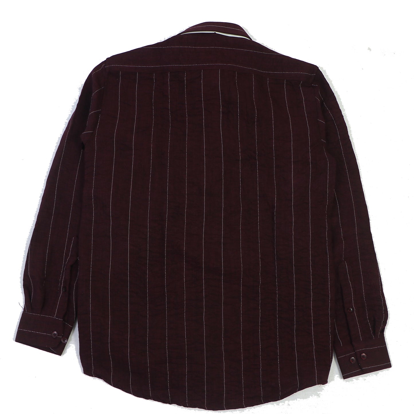 ZARA Astral Sable Umber Tailored Fit Long Sleeve Button-Up Shirt