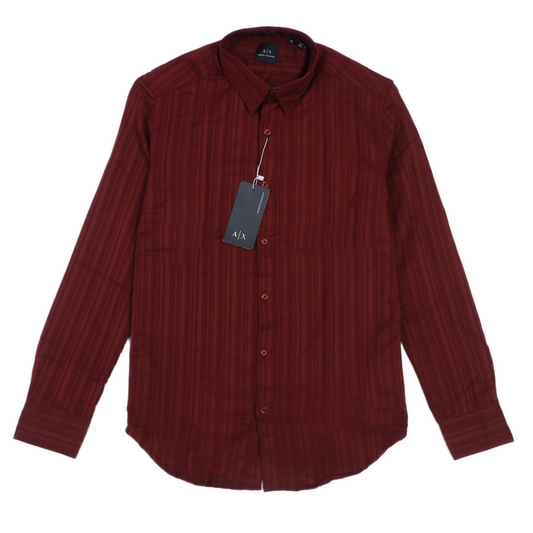 ARMANI EXCHANGE Opulent Lapis Aurora Slim Fit Long Sleeve Shirt