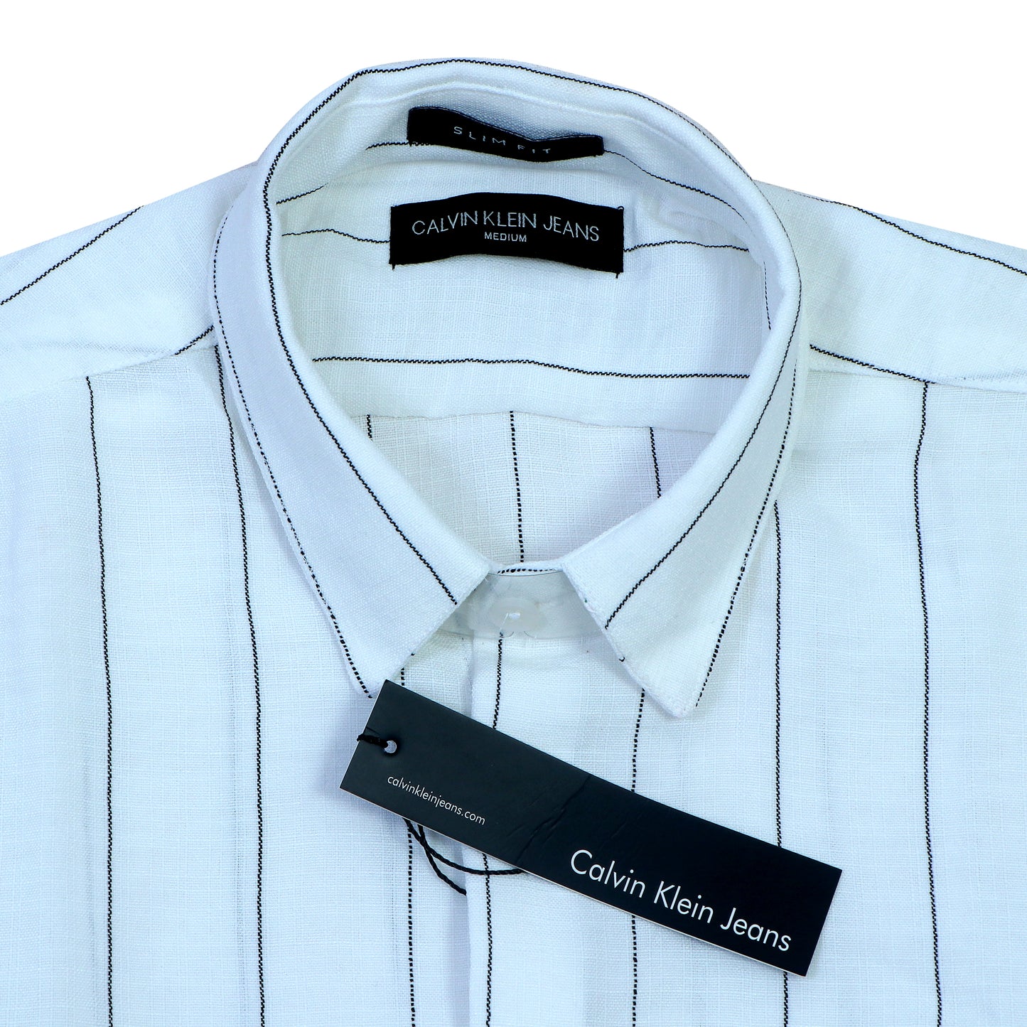 CALVIN KLEIN JEANS Whimsical Azure Long Sleeve Striped Shirt