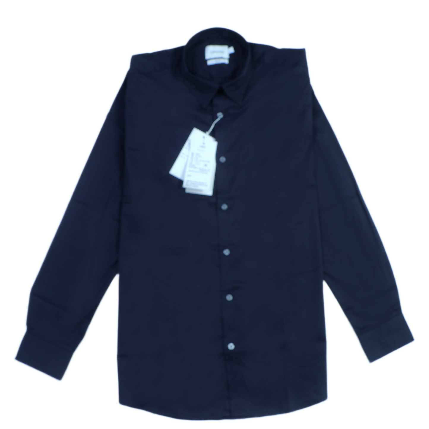 CALVIN KLEIN Radiant Onyx Tailored Fit Long Sleeve Button-Up Shirt