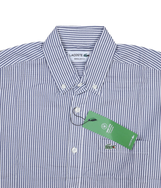 LACOSTE Striped Regular Fit Button-Up Shirt