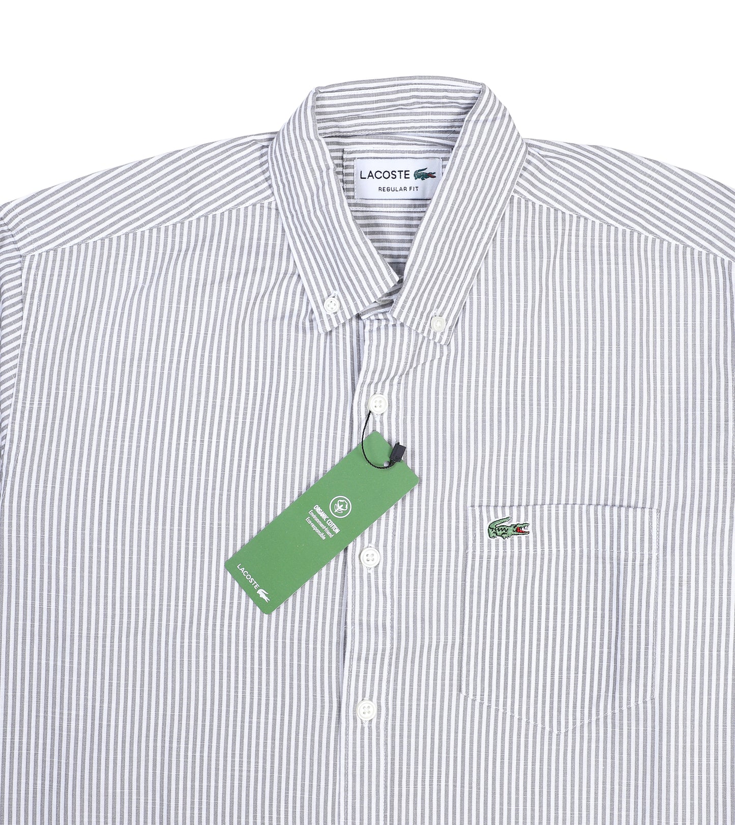 Lacoste Classic Striped Button-Up Shirt