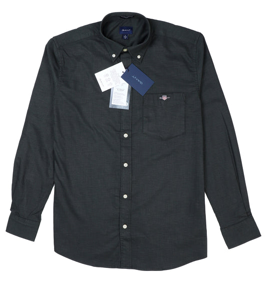 GANT Mystic Onyx Tailored Fit Long Sleeve Button-Up Shirt