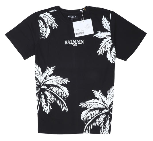 BALMAIN Midnight Onyx Relaxed Fit Short Sleeve T-Shirt