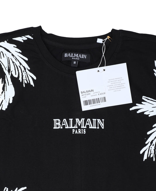 BALMAIN Midnight Onyx Relaxed Fit Short Sleeve T-Shirt
