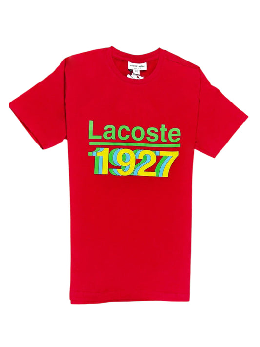 LACOSTE Red Graphic T-Shirt