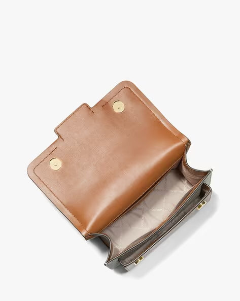 MICHAEL KORS Whispering Almond Chic Monogram Crossbody Bag