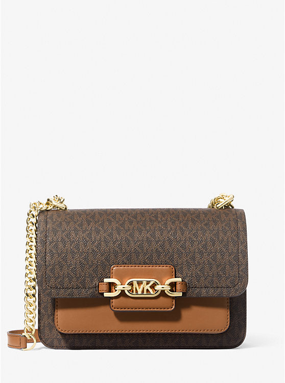MICHAEL KORS Radiant Amber Luxe Monogram Crossbody Bag