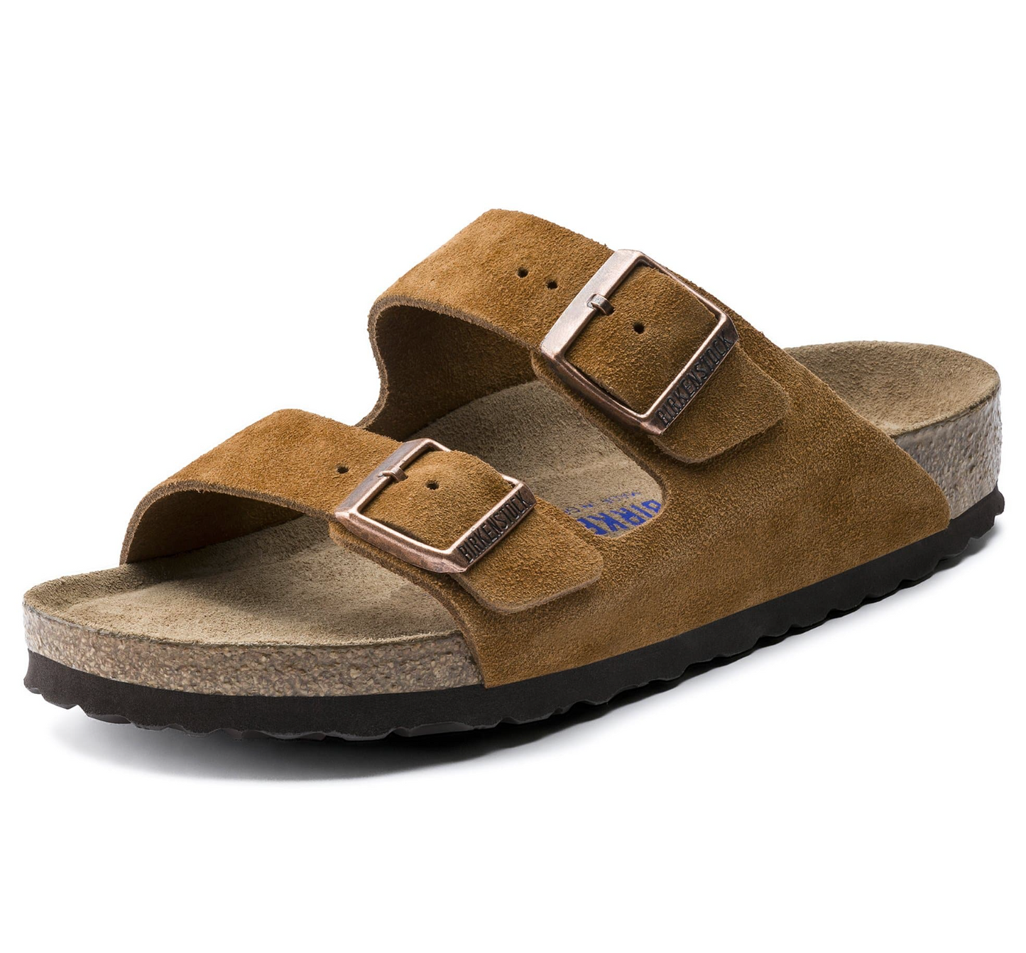 BIRKENSTOCK Untamed Sable Umber Luxe Suede Arizona Sandals