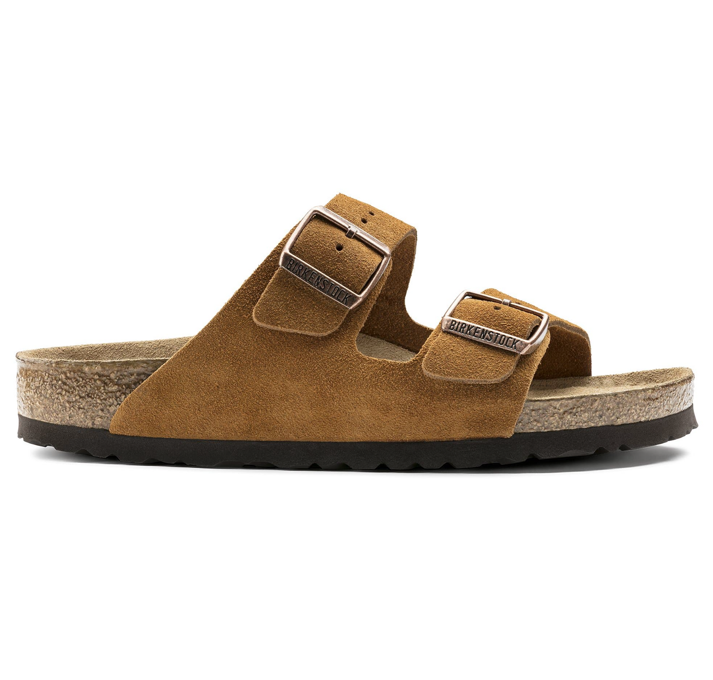 BIRKENSTOCK Untamed Sable Umber Luxe Suede Arizona Sandals