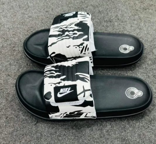 NIKE Celestial Onyx Streamlined Fit Luxe Camo Slide Sandals