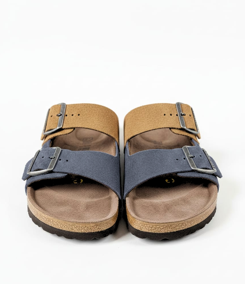 BIRKENSTOCK Serene Ocean Dual-Strap Sandals in Rustic Chestnut