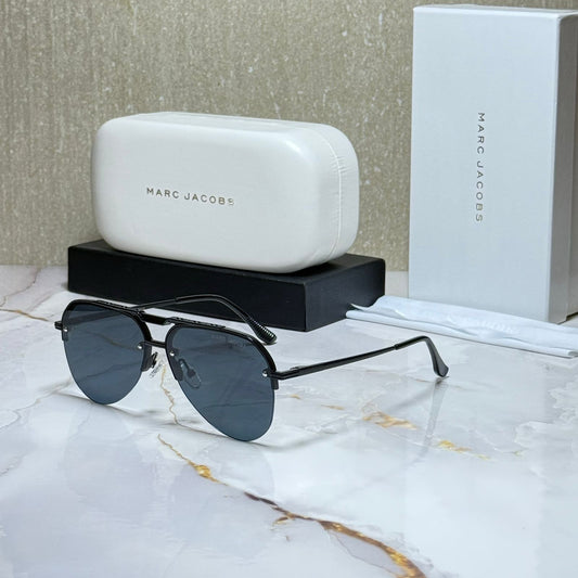 MARC JACOBS Ethereal Onyx Premium Luxe Aviator Sunglasses