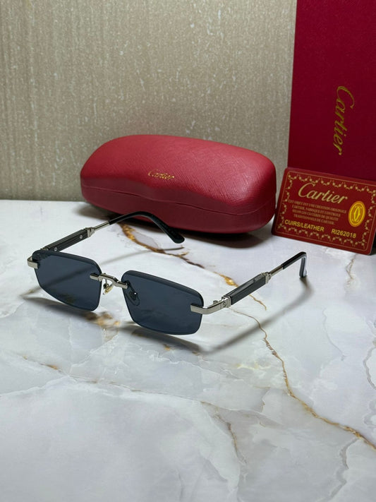 CARTIER Enchanted Aqua Luxe Square Sunglasses with Ombre Lenses