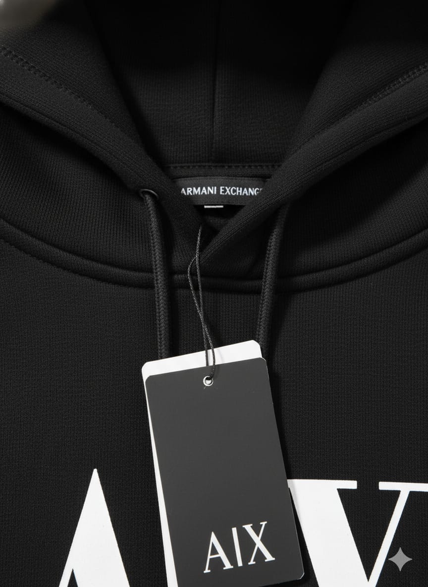 ARMANI EXCHANGE Enchanted Obsidian Classic Fit Hoodie