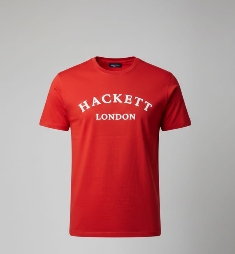 HACKETT LONDON Radiant Coral Classic Fit Short Sleeve T-Shirt