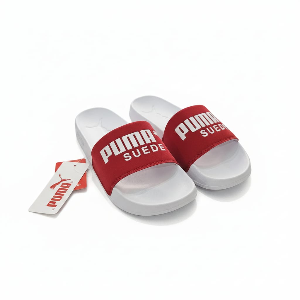 PUMA Radiant Coral Luxe Slide Sandals