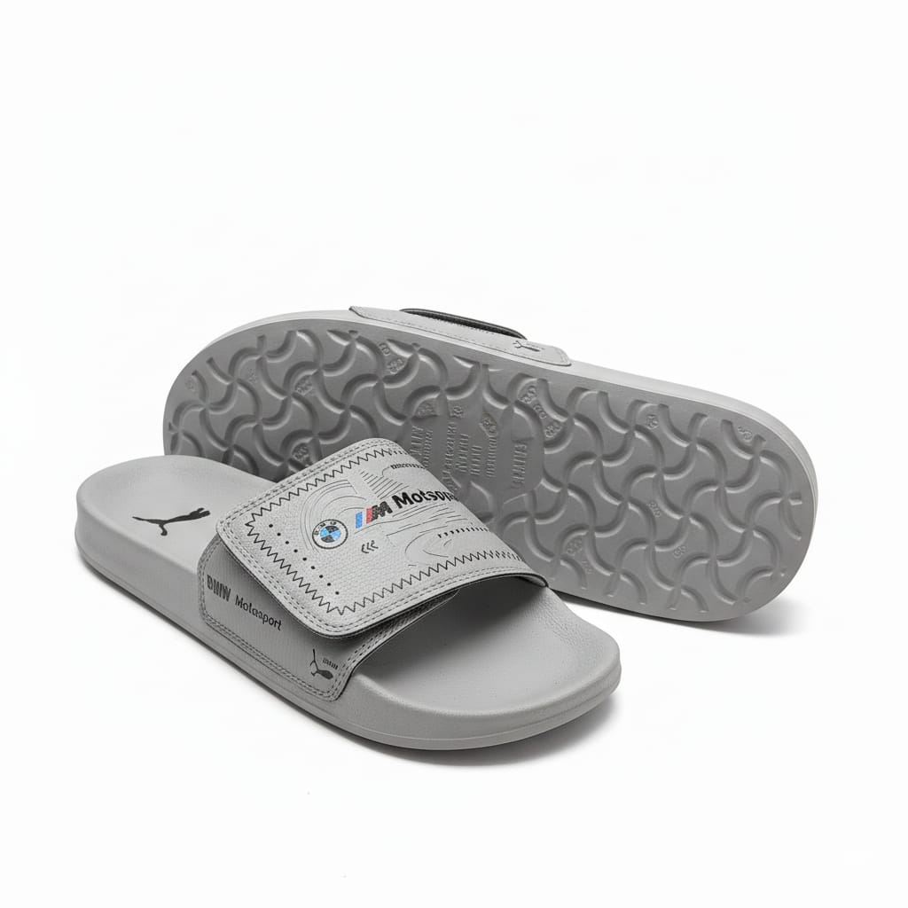 PUMA Serene Pebble Racing-Ready Slide Sandals