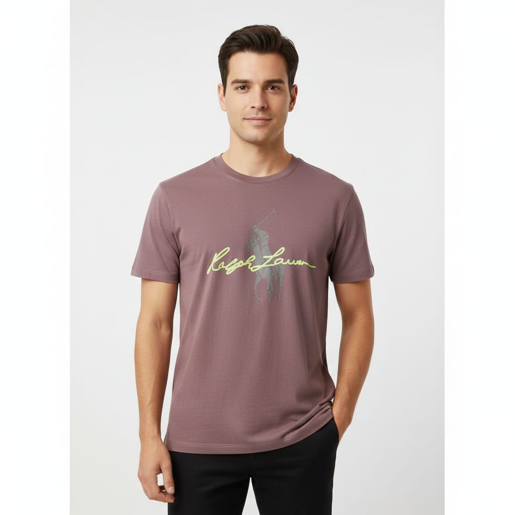 RALPH LAUREN Dusk Amethyst Modern Fit Short Sleeve Tee