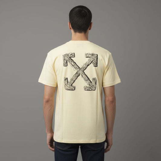 OFF-WHITE™ Luminous Lemonade Relaxed Fit Short Sleeve T-Shirt