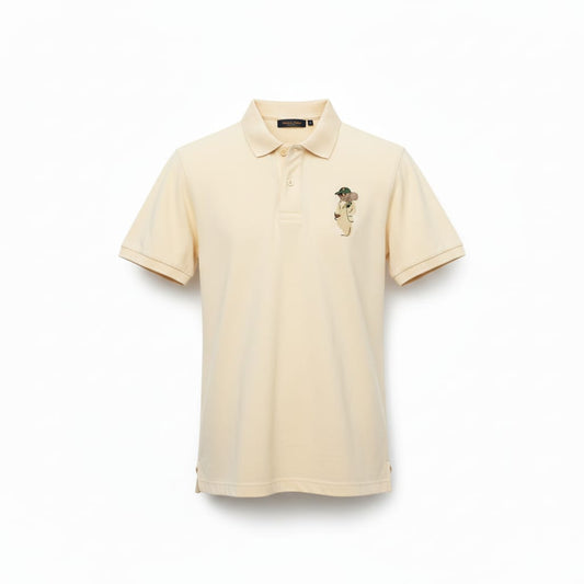 POLO RALPH LAUREN Dreamy Almond Tailored Fit Short Sleeve Piqué Polo Shirt