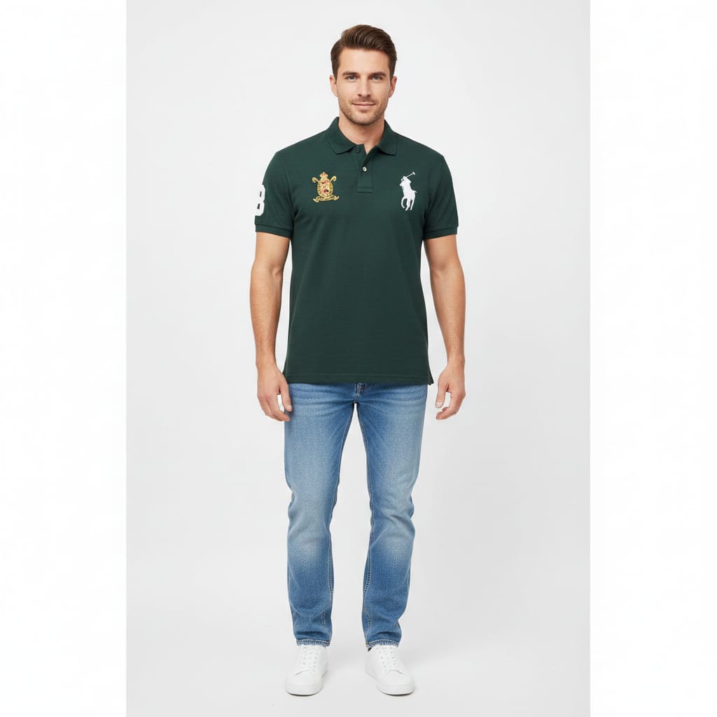 POLO RALPH LAUREN Enchanted Forest Classic Fit Embroidered Logo Polo Shirt