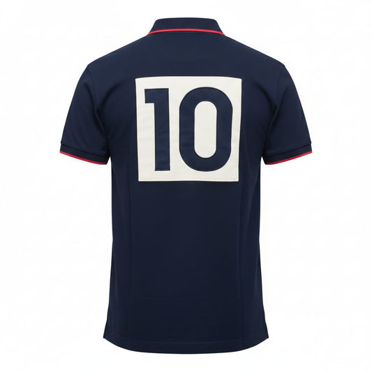 POLO RALPH LAUREN Celestial Indigo Tailored Fit Short Sleeve Piqué Polo Shirt