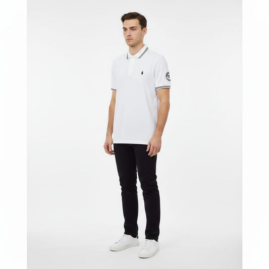 POLO RALPH LAUREN Serene Quartz Classic Fit Contrast Trim Polo Shirt