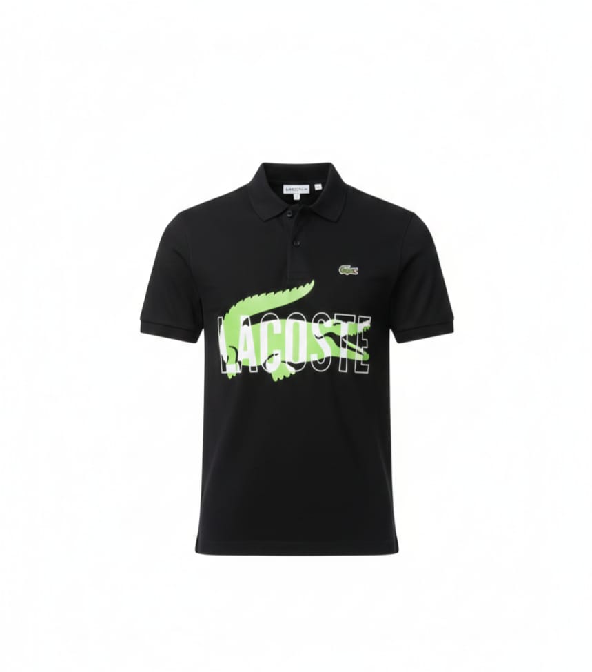 LACOSTE Enchanted Emerald Tailored Fit Short Sleeve Piqué Polo Shirt