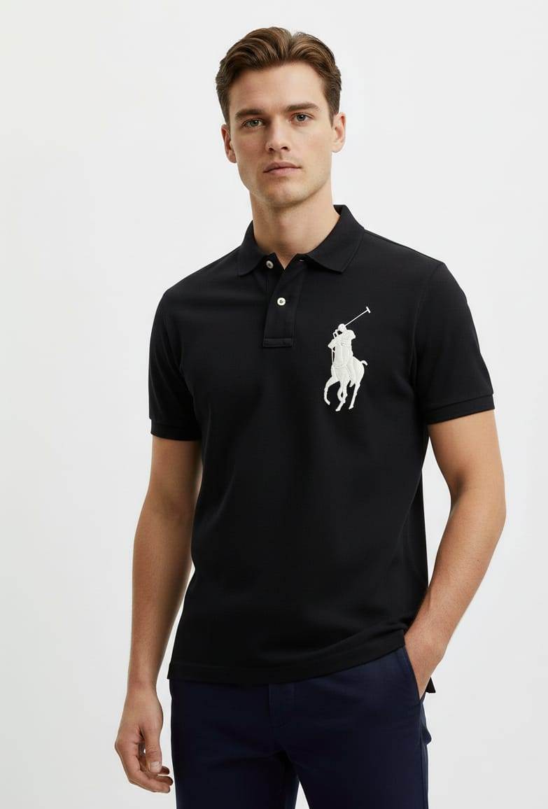 RALPH LAUREN Enchanted Nightfall Classic Fit Short Sleeve Piqué Polo Shirt