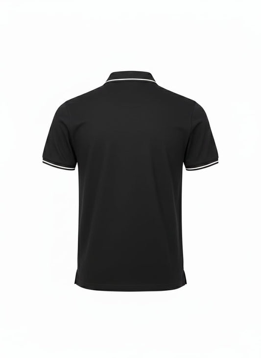 KARL LAGERFELD Obsidian Velvet Tailored Fit Short Sleeve Piqué Polo Shirt