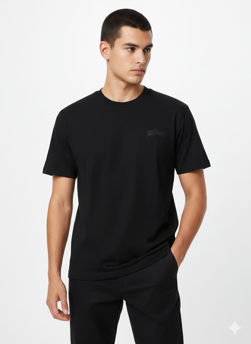 ALLSAINTS Obsidian Ember Casual Fit Short Sleeve T-Shirt