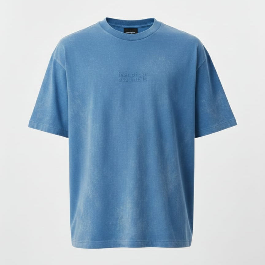 ESSENTIALS Ocean Mist Relaxed Fit Drop Shoulder T-Shirt