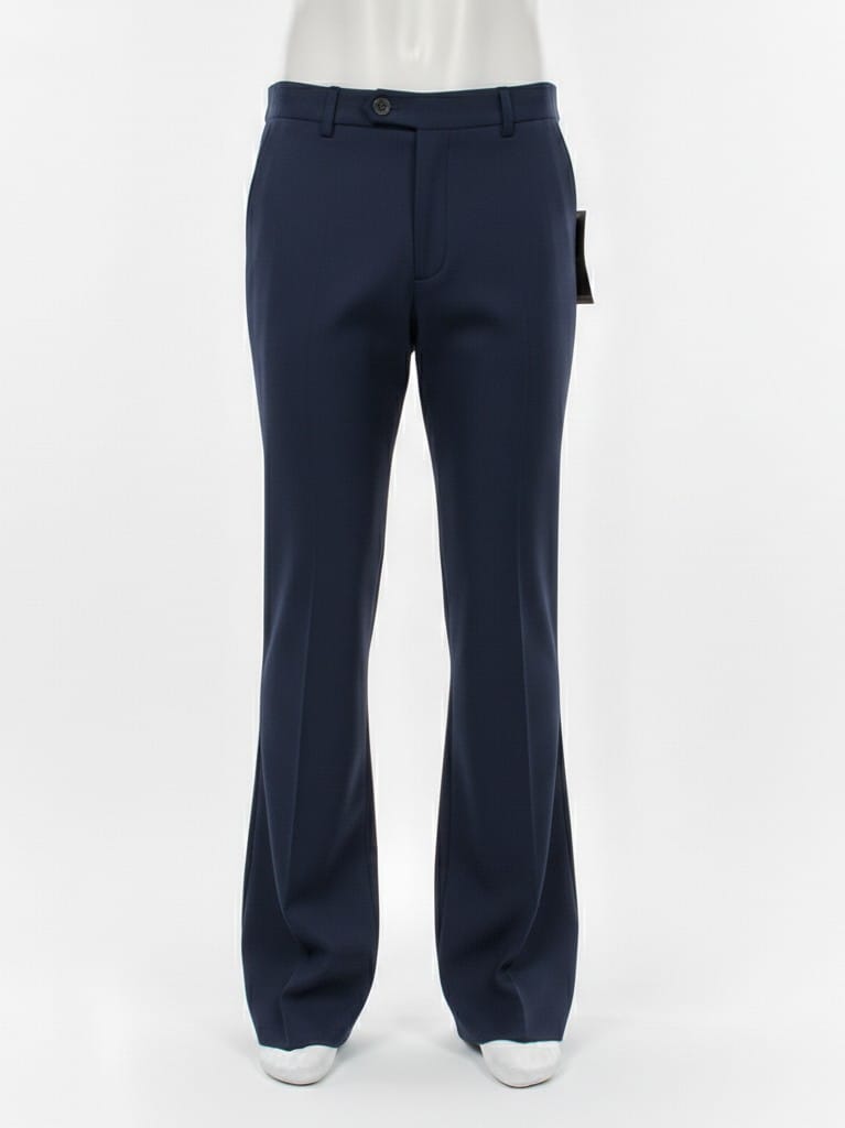 VERSACE Midnight Sapphire Tailored Fit Bootcut Trousers