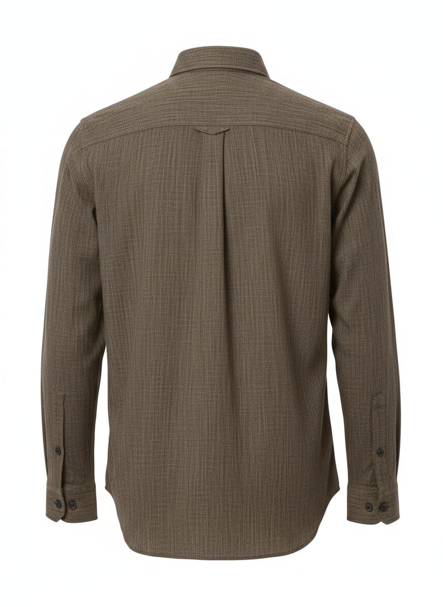 ALLSAINTS Earthy Sage Tailored Fit Long Sleeve Linen Shirt