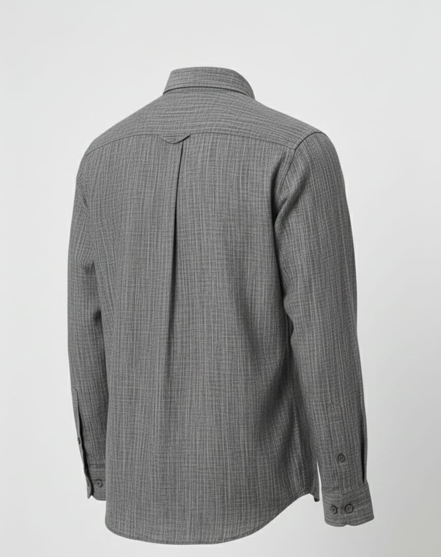 ALLSAINTS Stormy Ash Slim Fit Long Sleeve Linen Shirt