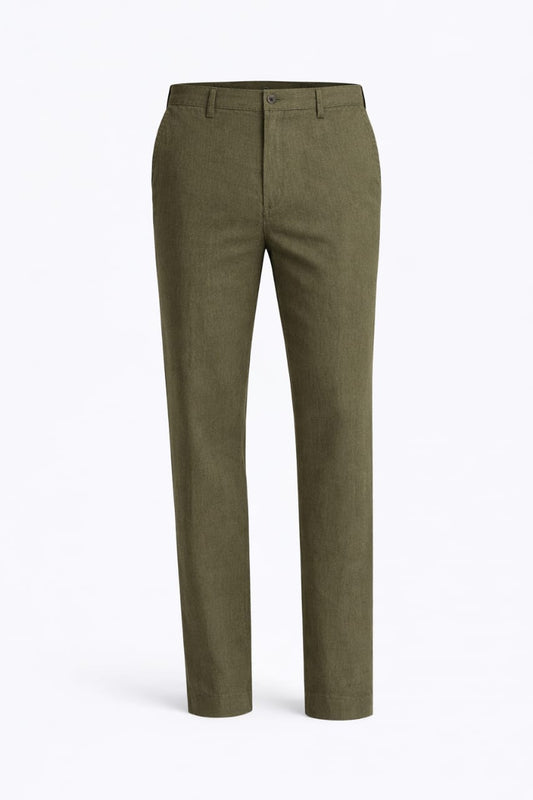 RALPH LAUREN Enchanted Sage Tailored Fit Linen Pants