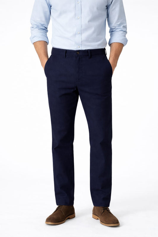 RALPH LAUREN Oceanic Teal Tailored Fit Linen Pants