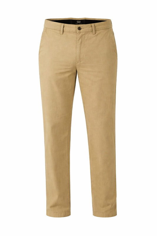 RALPH LAUREN Whispering Sand Tailored Fit Linen Trousers