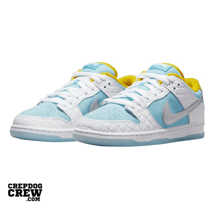 NIKE Celestial Teal Vintage Low Top Sneakers with Radiant Lemon Highlights