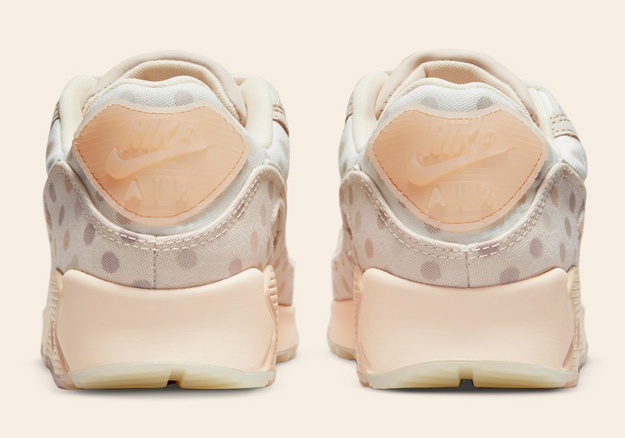 NIKE Serene Peach Dream Air Max 90 Polka Dot Sneakers