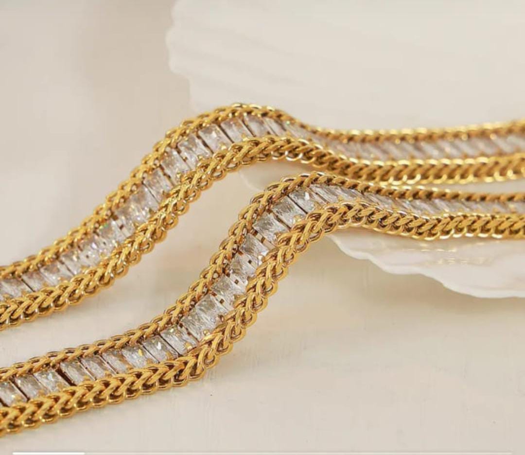 Elegant Luxe Diamond-Cut Gold Chain Necklace