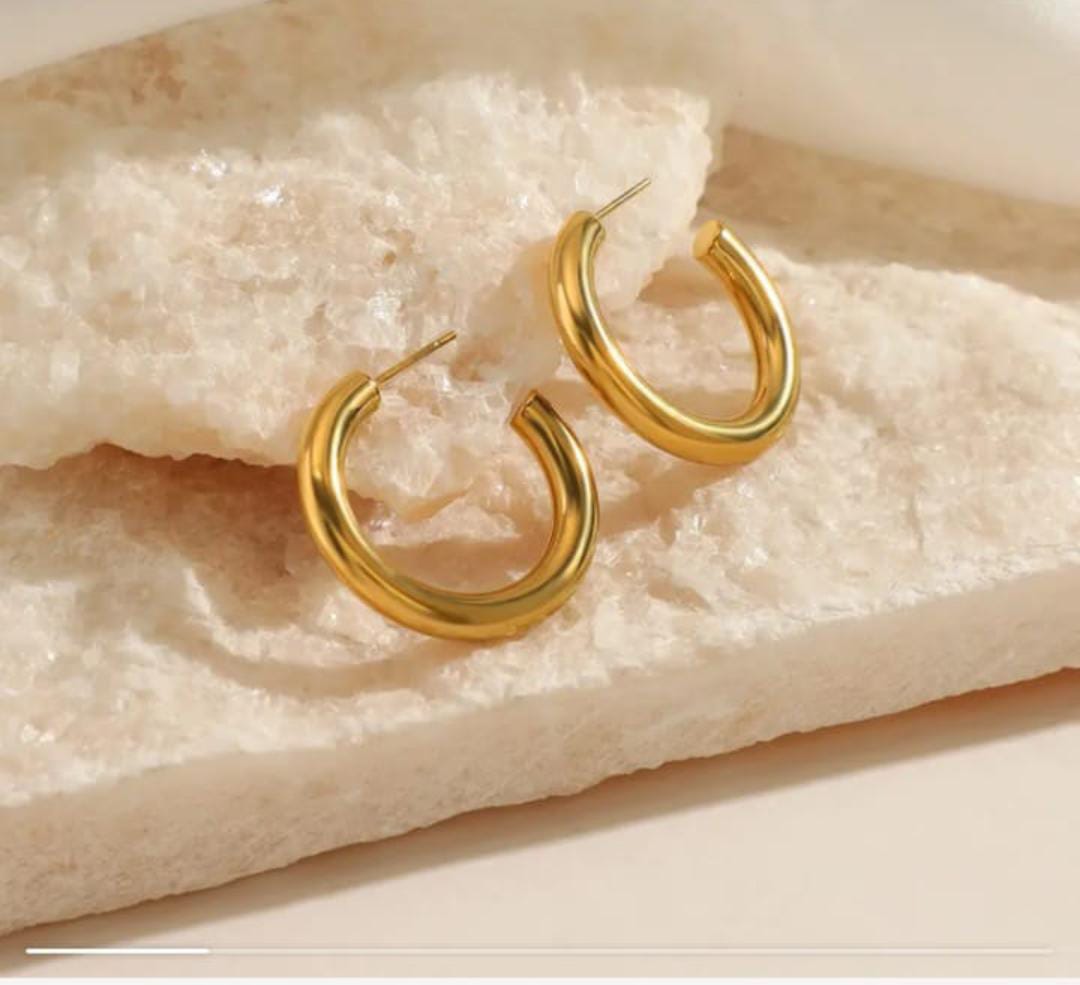 Elegant Essentials Gold Hoop Earrings