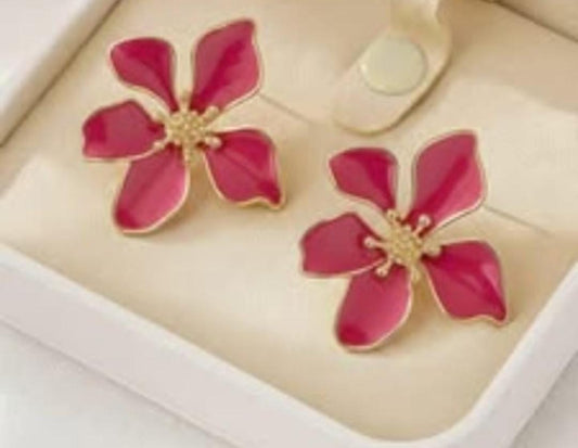 BD Blooms Floral Enamel Earrings